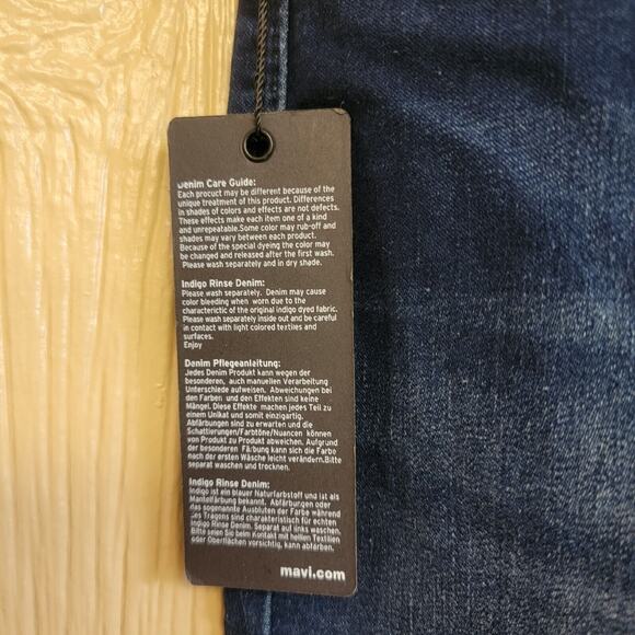 Mavi Clare Womens Maternity Jeans Deep Shanti Supersoft Straight Leg 29/28 - Picture 5 of 8